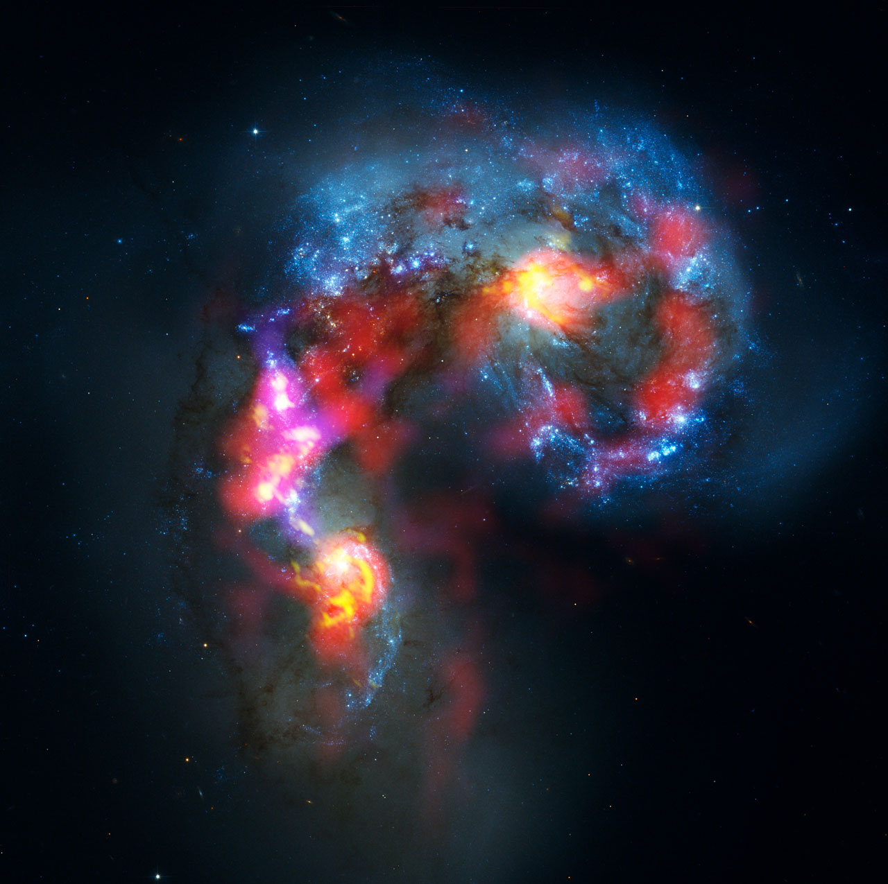 antenna galaxies alma and hubble antenna galaxies alma and hubble